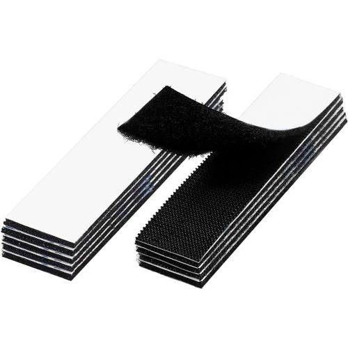 LETNERNY-10 Pièces Scratch Autocollant Double Face, Scratch Autocollant 3 X 10Cm, Crochet Et Boucle Coudre Bandes Les Deux Côtés Inclus, Pour Tapis, Coussins De Canapé, Pédalier