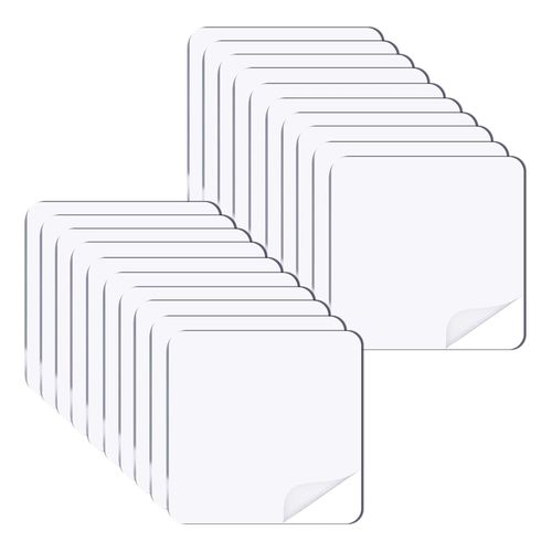Letnerny-20 Pièces Ruban Adhésif, Carré Nano Ruban Adhésif Double Face Transparent, Carré Ruban Adhésif Pastille Adhesive Double Face, Fixation De Divers Objets Dans Voitures, Cuisine, Domicile Ou Bu