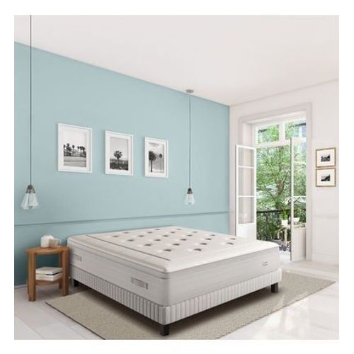 Simmons - Matelas Reflexion - Matelas Ressorts Ensachés Garnissage Mémoire De Forme - Blanc