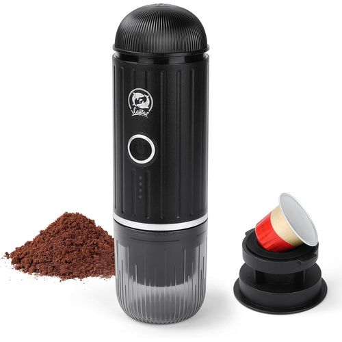 LETNERNY-Machine À Expresso Portable, 19 Bars Pression Machine À Expresso Portable Électrique Avec Auto-Chauffage, 12 V Machine À Expresso De Voyage Petite Pour Camping Et Voiture, Usb-C Rechargeable