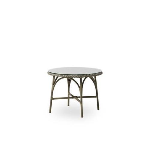 Sika-Design - Table Basse Ronde En Aluminium Et Fibre Synthétique Taupe - Marron
