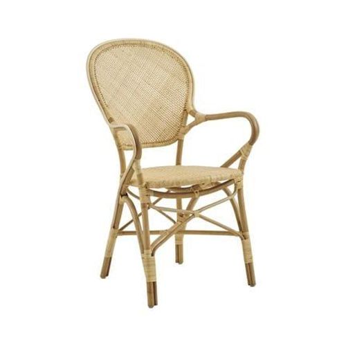 Sika-Design - Chaise Repas Empilable En Rotin Naturel - Jaune