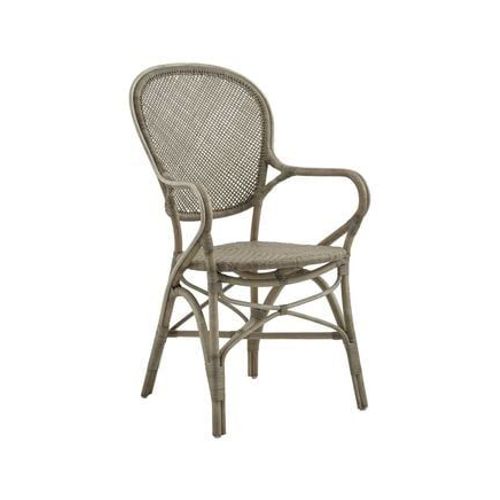 Sika-Design - Chaise Repas Empilable En Rotin Taupe - Marron
