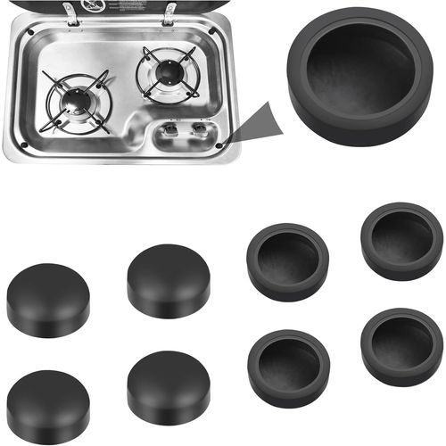 Lot De 8 Cache-Vis En Caoutchouc Pour Plaques De Cuisson Dometic, Smev Et Thetford, Accessoires De Four De Camping-Car[MAC0036]