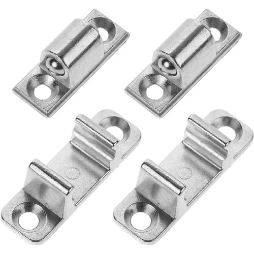4 Pièces Loquet De Hotte De Cuisine Fixation Universelle Du Panneau De Hotte Partie Hotte Fixation Du Panneau De La Hotte Silver Acier Inoxydable[MAC1583]