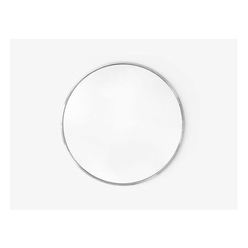 andTRADITION - Miroir Sillon - acier inoxydable - Ø96 cm - Gris