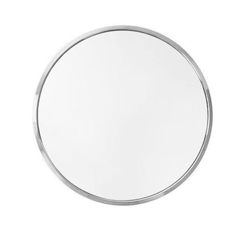 andTRADITION - Miroir Sillon - acier inoxydable - Ø66 cm - Gris