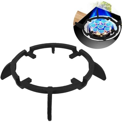 Support De Poêle À Wok En Fonte, Support De Poêle Universel En Fonte, Support De Pot À Café Antidérapant De Haute Qualité, Anneau De Réduction De Wok Pour Cuisinière À Gaz, Cuisini[MAC2229]