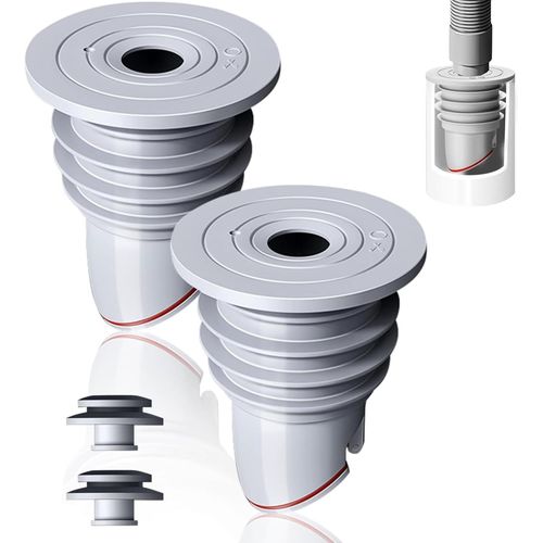 Joint De Tuyau De Machine À Lave, 2 Pcs Joint De Tuyau En Silicone,Cuisine Salle De Bain Tuyau De Vidange Égout Joint Anneau Anti Odeur Bouchon D'Étanchéité Pour Réservoirs De Vida[MAC0239]