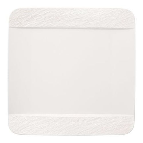 Villeroy & Boch - Manufacture Rock Blanc Assiette Plate Carree - Blanc