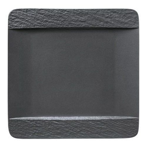 Villeroy & Boch - Manufacture Rock Assiette Plate Carree - Noir