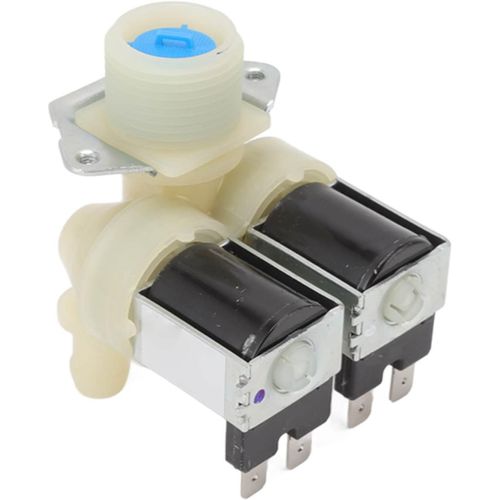 Vanne D'Eau Pour Machine À Laver, Électrovanne À Double Tête Pour Lave-Linge Valeur D'Entrée D'Eau Pour Lave-Linge Facile À Installer Accessoires De Machine À Laver[MAC0829]