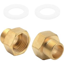 2 Pièces Adaptateur Gaz 1/2"" Vers 1/4"", Raccord De Tuyauterie En Laiton Pour Cuisinières À Gaz, Cuisinières, Réchauds De Camping De Raccords[Mac1647]