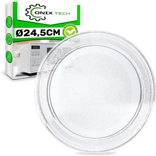Verre Plateau Micro Onde Universel De Diamètre Ø 24,5 Cm Convient Pour Lg Et D'autres Marques Avec Une Assiette Micro Onde De 245 Mm[Mac1450]