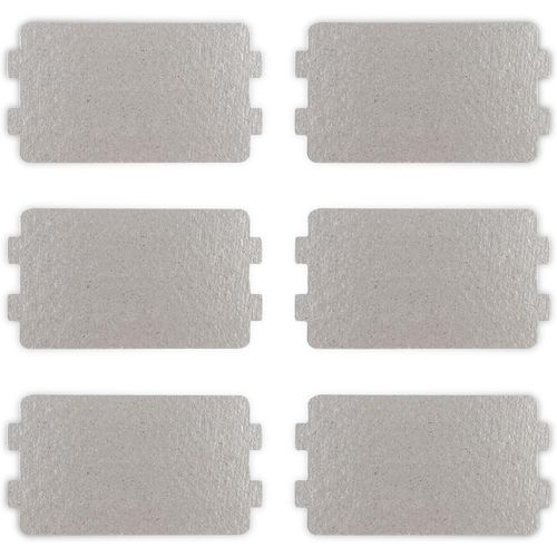 6 Pièces Plaque Mica Micro Ondes, Feuille De Mica 6.4 × 11.7 Cm Plaque À Micro-Ondes Universelle, Couvercle De Guide D'Ondes Hyperfréquences Pour Réparation De Four À Micro-Ondes[MAC0889]