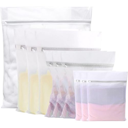 Filet Linge Machine À Laver Sous Vetement Lot De 10 Sacs Super Durable Et Résistant À L'Usure, Filet À Linge Pour Chemises, Manteaux, Soutiens-Gorge, Chaussettes, Peluches Etc[MAC0323]