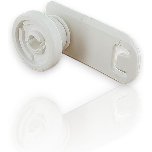 Roulette De Panier Supérieur Compatible Avec Miele 7649011, Avec Support Pour Tiroir À Couverts, Panier Supérieur, Pour Lave-Vaisselle, Blanc[MAC1509]