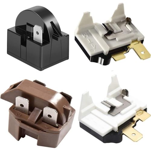 Kit Relais De Démarrage Ptc Pour Réfrigérateur Congélateur Qp2-4R7, 6750C-0004R, 4387913, Relais De Compresseur De Rechange Pour Toutes Les Marques De Machines À Froid (4 Pièces Di[MAC1132]