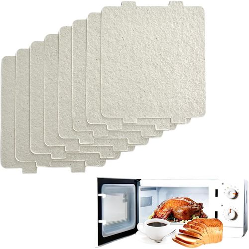 Plaque Mica Micro Ondes, 8 Pièces D'Isolation Thermique Super Épais Mica Plaques, Plaque En Mica Pour Réparation Micro-Ondes, Micro Ondes Mica Feuille Pour Réfrigérateurs, 118×100×[MAC1126]