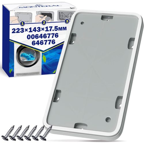 Kit De Réparation Du Seche Linge Pompe A Chaleur 225X145X16 Mm Couvercle Avec Joint Et 6 Vis Pour Bosch 00646776 646776 - Garantie De 10 Ans ¿[MAC2372]