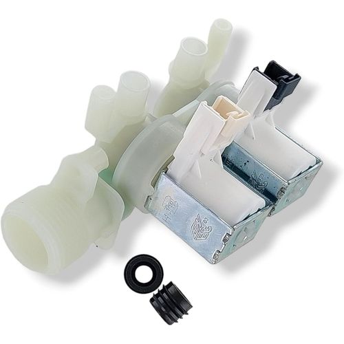 Électrovanne Double 180° 10,5 Mm Pour Machine À Laver Indesit C00110333 C00093843 Whirlpool Bauknecht 482000022813[MAC0748]