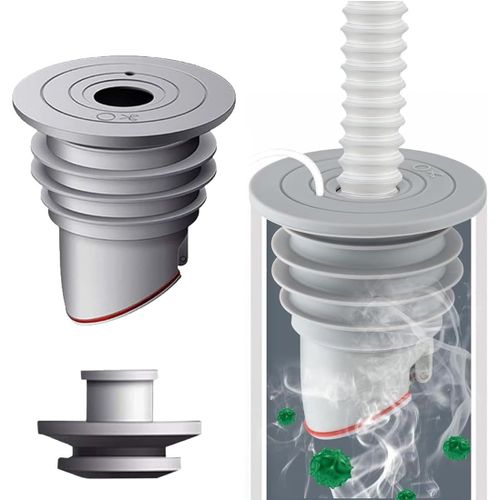 Joint De Tuyau De Machine À Lave,35-40Mm Gris Joint De Tuyau De Vidange De Machine À Laver Avec Bouchon D'Étanchéité En Silicone,Tuyau Pour Machine À Laver Pour Cuisine Domestique[MAC1983]