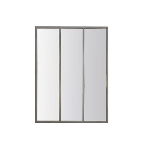 Drawer - LÃ©on - Miroir verriÃ¿re style industriel 90x120  - Gris