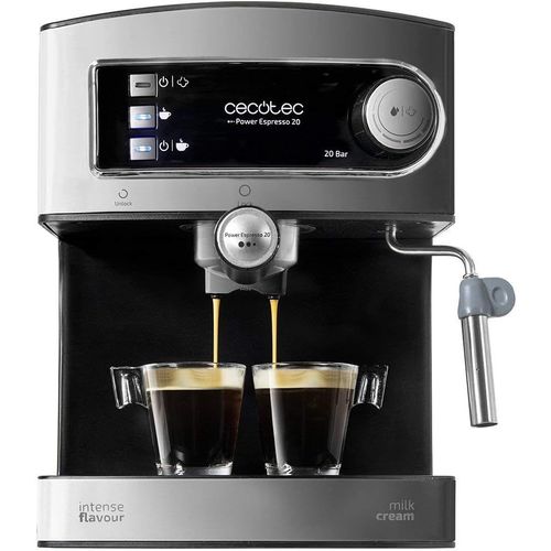 LETNERNY-Machine À Café Express Power Espresso 20 Barista Pro. 2 Thermoblocks, 20Bars, Manomètre, Mode Auto Pour 1 Et 2 Café(S), Buse Vapeur Orientable, Conduit Pour Infusions, 2900W. (Basic)