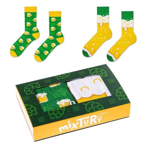 Zooksy Pack 2 Paires Chaussettes Eté Mixtury Longues En Coton Houblon 41-46