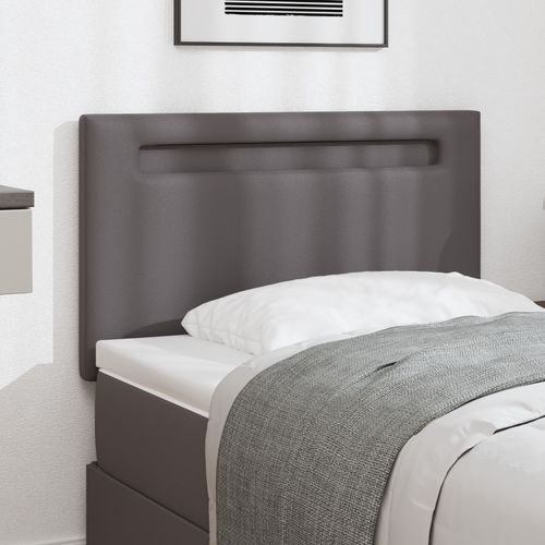 Vidaxl Tête De Lit Simple Grise 100 Cm Simili Cuir