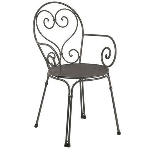 Emu - Fauteuil Pigalle - Fer Ancien  - Gris