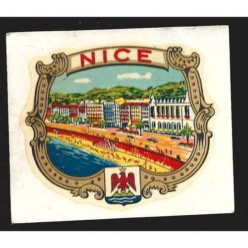 Décalcomanie Ancien Ville Écusson Nice