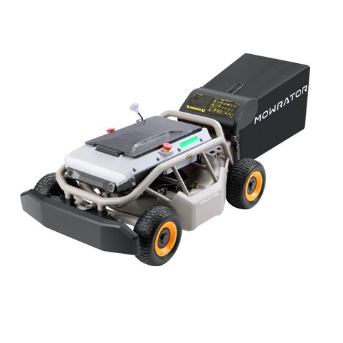 Robot Tondeuse 56V18Ah,Tondeuse à Gazon Télécommandée,Hauteur de Coupe de 1,5 à 4,3 pouces,Capacité à Franchir une Pente de 75% (37°),Peut Tondre Jusqu'à 4500 sq.ft - MOWRATOR