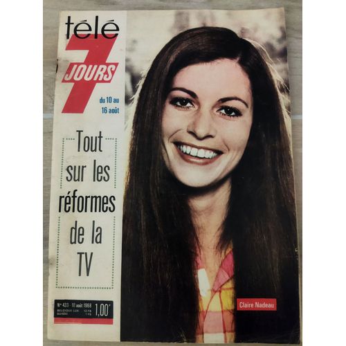 Télé 7 Jours 433 Claire Nadeau Diana Rigg Chapeau Melon Et Bottes De Cuir Danièle Evenou Gorry Le Diable
