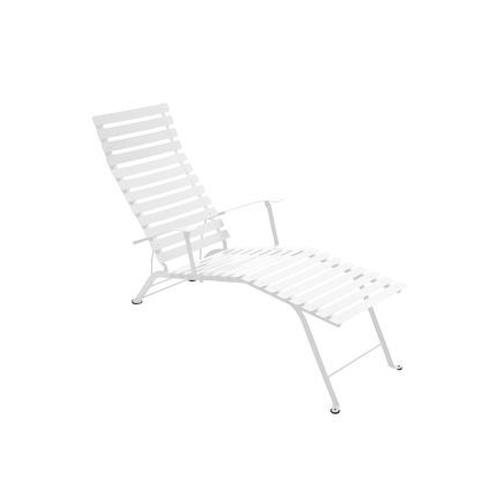 Fermob - Chaise Longue Bistro MãTal - 01 Blanc Coton  - Blanc