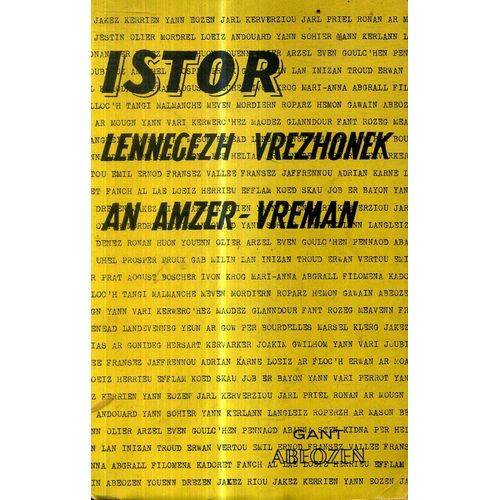 Istor Lennegezh Vrezhoneg An Amzer-Vremañ Gant Abeozen Embannet Gant Al Liamm 1957 252 Bajennad