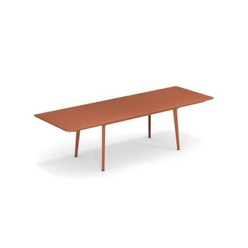 Emu - Table Extensible Plus4 - Rouge Ã©Rable - 160 X 90 Cm  - Rouge