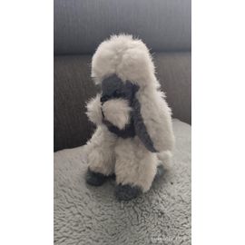 vintage peluche chien caniche gris Nounours