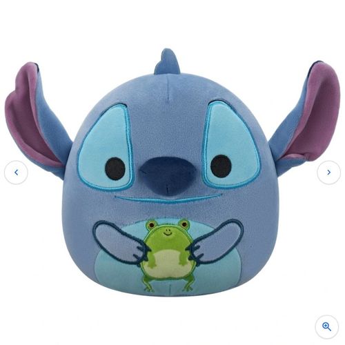 Original Squishmallows Disney Lilo &amp; Stitch Plush Stitch Holding Frog 25cm