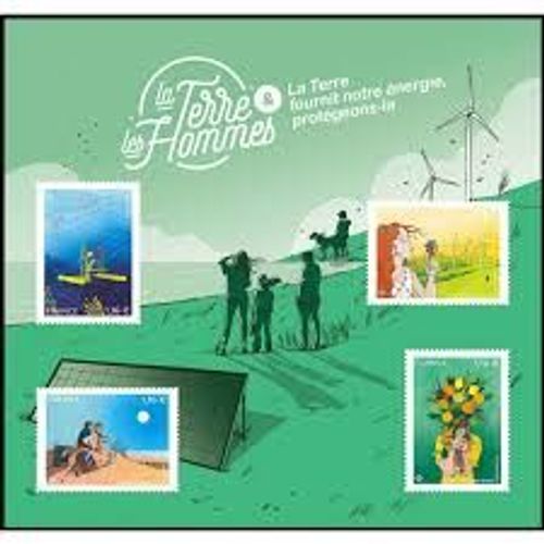 La Terre Et Les Hommes (3) : Energies Feuillet 5619 Année 2022 N° 5619 5620 5621 5622 Yvert Et Tellier Luxe