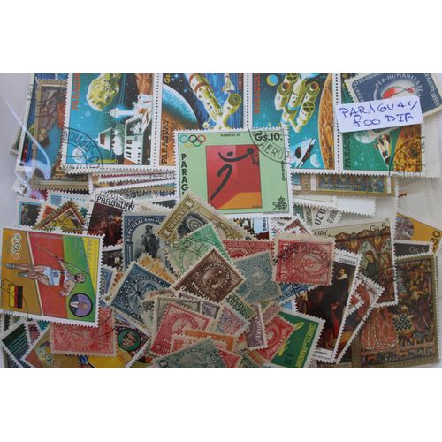 Paraguay 800 Timbres Différents