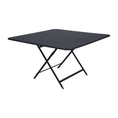 Fermob - Table Pliante CaractãRe - 47 Anthracite - Carrã©, 128 X 128 Cm  - Gris