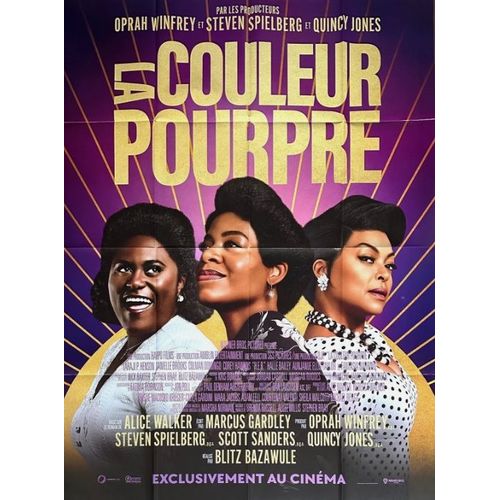 La Couleur Pourpre - Affiche Originale De Cinéma - Format 120x160 Cm - Un Film De Blitz Bazawule Avec Fantasia Barrino, Taraji P. Henson, Danielle Brooks, Colman Domingo, Corey Hawkins - Année 2024