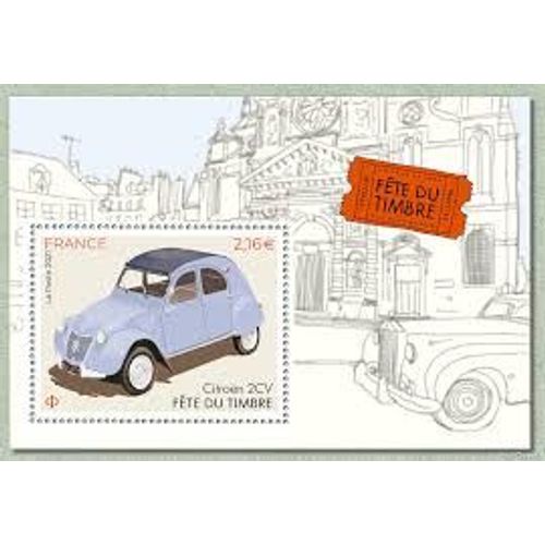 Fête Du Timbre : Automobiles Anciennes : Citroën 2 Cv Feuillet 5520 Année 2021 N° 5520 Yvert Et Tellier Luxe