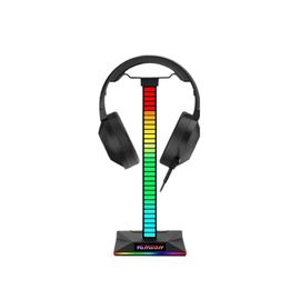 Support de casque RGB éclairé, Support de casque pylône amovible éclairé, Support de casque