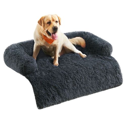 Fluffyhug Panier Pour Chien, Couverture De Protection Pour Canapé, Taille Xxl, Pour Chiens De Grande Taille, 122 X 95 X 18 Cm, Gris Foncé