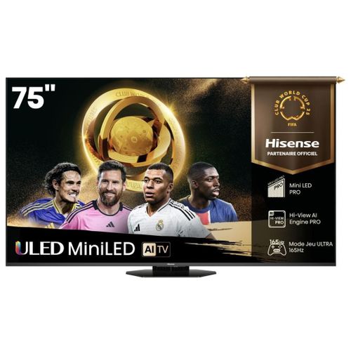 Hisense 75U8Q sw LED-TV Mini LED ULED UHD Multituner BT Smart Dolby Vision HDR