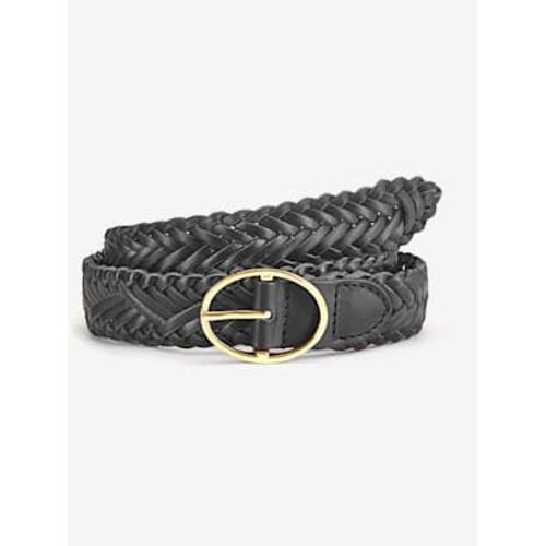 Ceinture En Cuir Forme Personnalisée Grâce À L'aspect Tressé - - Noir