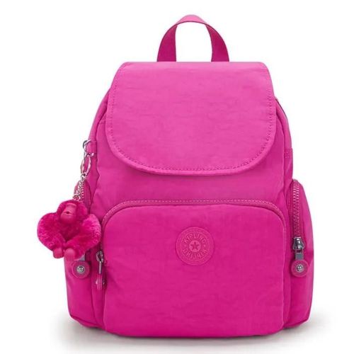 kipling Sac à dos de loisirs pourpre pour femme - Basic City Zip Mini Backpack Glowing Fuchsia 289410