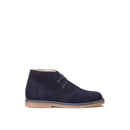 La Redoute Collections Bottines Croã»te De Cuir Lacets Bleu